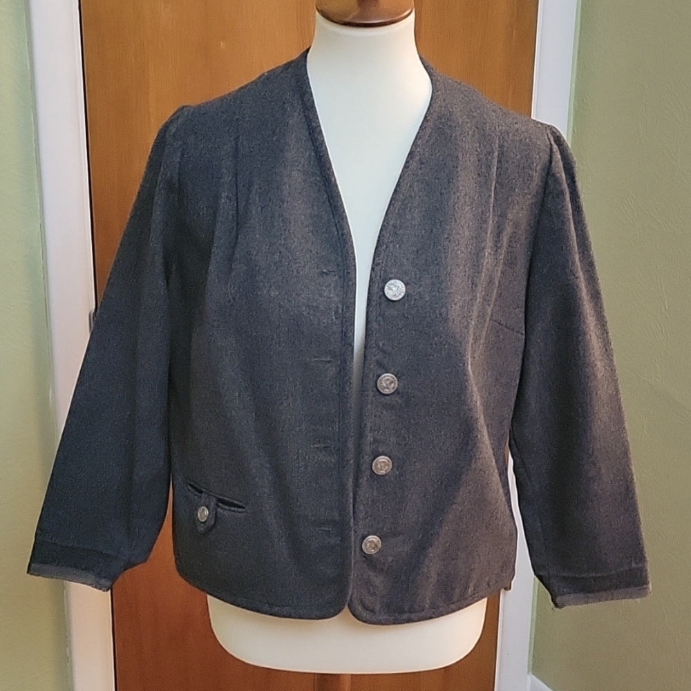 VINTAGE military style wool jacket